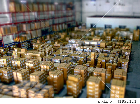 物流倉庫のチルトシフトイメージ 物流倉庫のチルトシフトイメージ 41952121