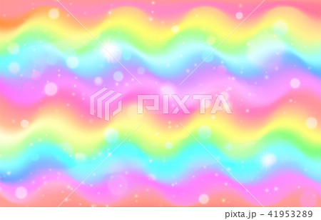 Unicorn rainbow wave background. Mermaid galaxy pattern 41953289