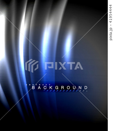 Neon glowing techno lines, hi-tech futuristic abstract background template with square shapes 41954444