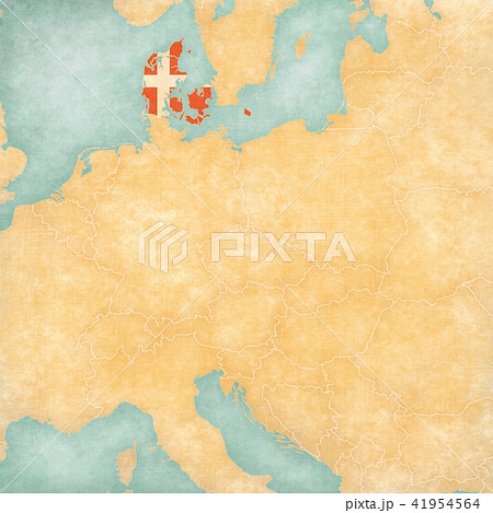 Map of Central Europe - Denmark 41954564