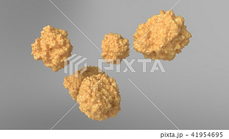 3d illustration medical illustration - conceptual yellow virus 41954695