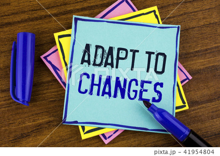 Handwriting text writing Adapt To Changes. Concept 41954804