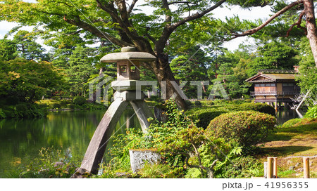 金沢　兼六園　霞ヶ池  41956355