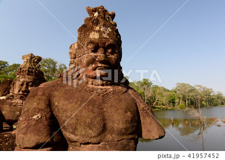CAMBODIA SIEM REAP ANGKOR THOM SOUTH GATE 41957452