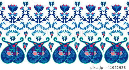 Trendy vintage ornament with paisley elements. Trendy vintage ornament with paisley elements. 41962928