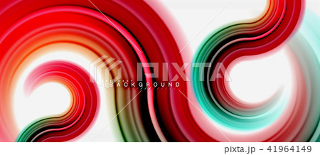 Rainbow fluid color line abstract background - swirl and circles, twisted liquid colours design Rainbow fluid color line abstract background - swirl and circles, twisted liquid colours design 41964149