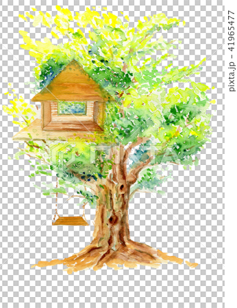 ツリーハウスのイラスト素材 ツリーハウスのイラスト素材