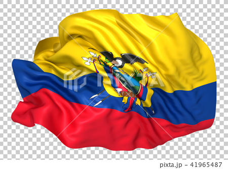 エクアドル国旗のイラスト素材