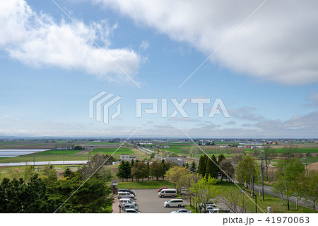 道の駅マオイの丘公園の展望台から見る長沼の風景 41970063