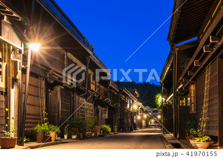 飛騨高山　古い町並　夜景 41970155