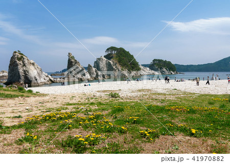 【岩手県宮古市】浄土ヶ浜は一見の価値あり。環境省は快水浴場百選で特選に選定 41970882