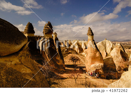 Rock formation in Cappadocia of Turkey Rock formation in Cappadocia of Turkey 41972262