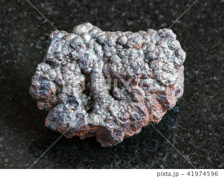 rough Goethite stone on black rough Goethite stone on black 41974596