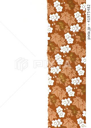 背景素材 四季の連続パターン 手描き ポスターカラーのイラスト素材