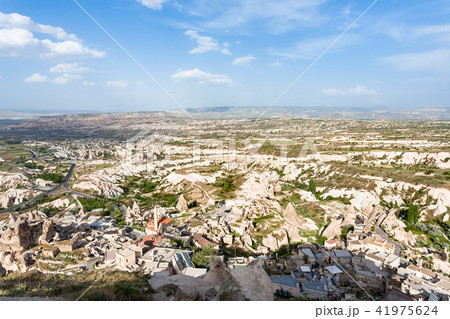 Uchisar town and valley in Nevsehir Province Uchisar town and valley in Nevsehir Province 41975624