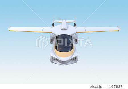 空を飛ぶフライングカー(空飛ぶ車)のコンセプトイメージ 空を飛ぶフライングカー(空飛ぶ車)のコンセプトイメージ 41976874