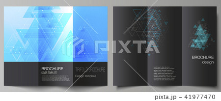 The minimal vector illustration of editable layouts. Modern covers design templates for trifold 41977470