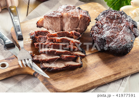 Char Siu Pork - Chinese roasted pork shoulder Char Siu Pork - Chinese roasted pork shoulder 41977591