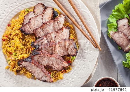 Char Siu Pork - Chinese roasted pork shoulder Char Siu Pork - Chinese roasted pork shoulder 41977642