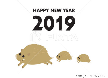 年賀状　2019 41977689