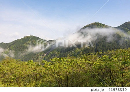 鳴子ダム水圧路と雲 鳴子ダム水圧路と雲 41978359