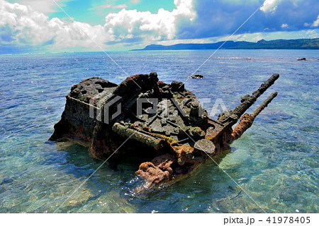 サイパン・マニャガハ島旧日本軍９６式２５ｍｍ高角機銃４ 41978405