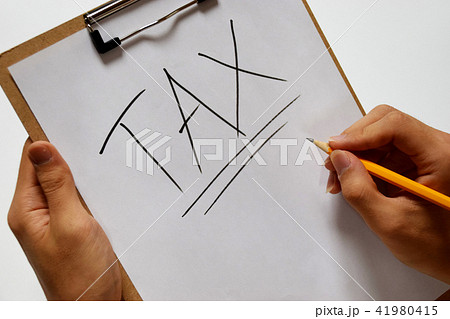 脱税 税金 文字 41980415