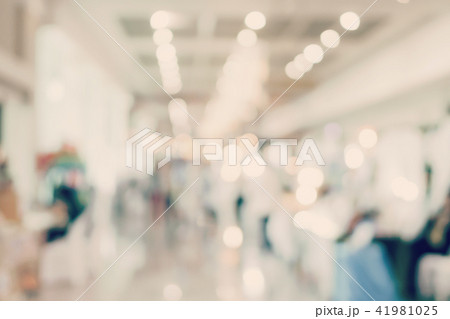 Blur image background of people in exhibition show 41981025