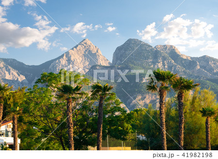 Park and mountains in Kemer 41982198
