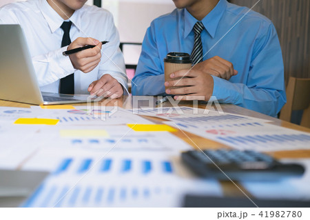 Young startups businessmen teamwork. 41982780