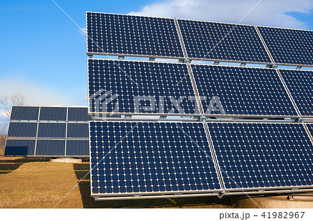 Solar power plant using renewable energy with sun Solar power plant using renewable energy with sun 41982967