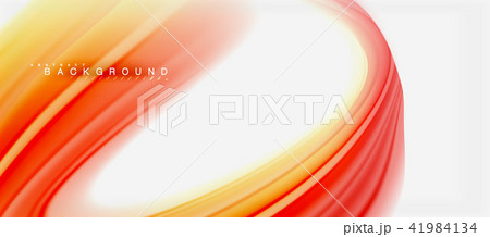 Rainbow fluid colors abstract background twisted liquid design, colorful marble or plastic wavy 41984134