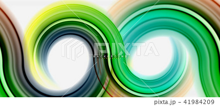 Rainbow fluid color line abstract background - swirl and circles, twisted liquid colours design Rainbow fluid color line abstract background - swirl and circles, twisted liquid colours design 41984209
