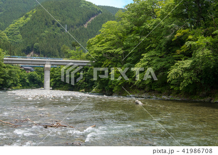 秩父市　旧大滝村　荒川中津川合流地点 41986708