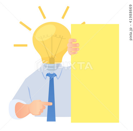 Businessman with lamp 41988669