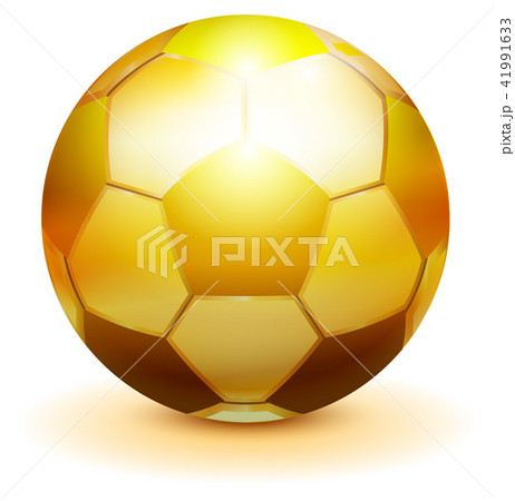 Golden soccer ball symbol of victory championship Golden soccer ball symbol of victory championship 41991633