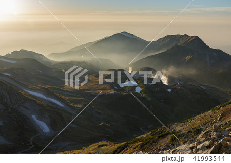 雄山からみる室堂・大日連山の夕景 41993544