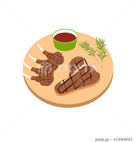 Steak meat on board 41994005