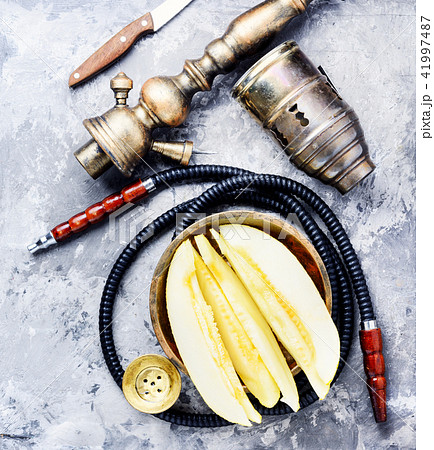 oriental shisha with melon oriental shisha with melon 41997487