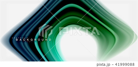 Rainbow fluid colors abstract background twisted liquid design, colorful marble or plastic wavy 41999088