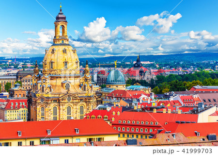 Aerial view of the Old Town of Dresden, Germany 41999703