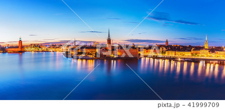Evening panorama of Stockholm, Sweden Evening panorama of Stockholm, Sweden 41999709