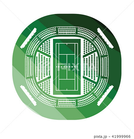 Tennis stadium aerial view icon Tennis stadium aerial view icon 41999966