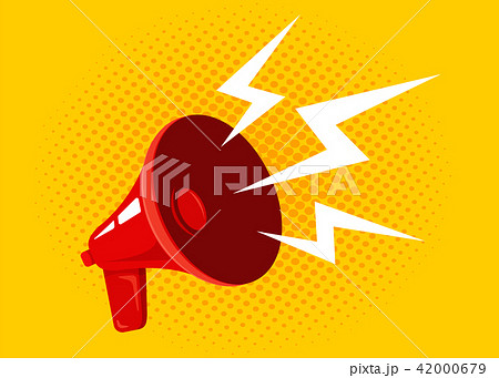 Vector red megaphone 42000679