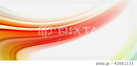 Rainbow fluid colors abstract background twisted liquid design, colorful marble or plastic wavy 42001131