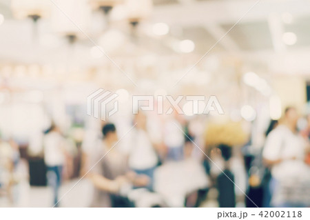 Blur image background of people in exhibition show Blur image background of people in exhibition show 42002118