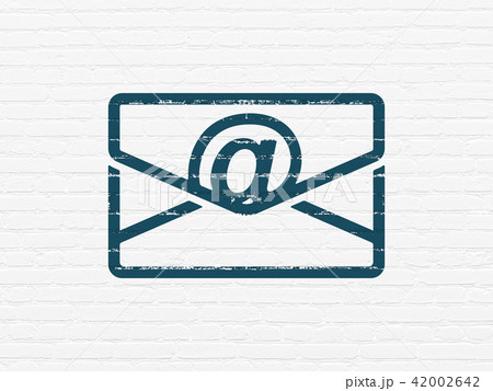 Finance concept: Email on wall background Finance concept: Email on wall background 42002642
