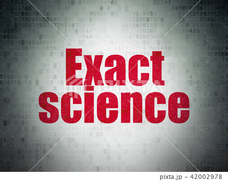Science concept: Exact Science on Digital Data Paper background 42002978