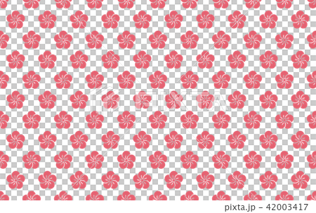 シームレスな和柄パターン　「梅」 42003417