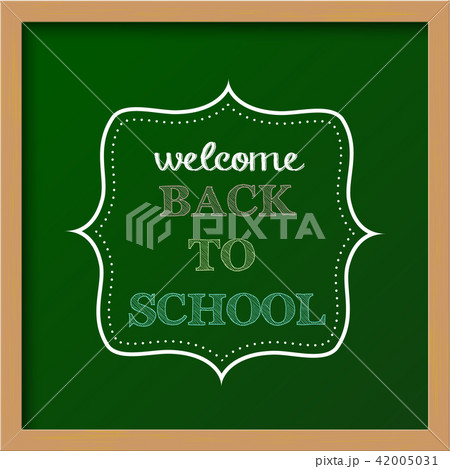 Chalkboard sign "back to school" 42005031